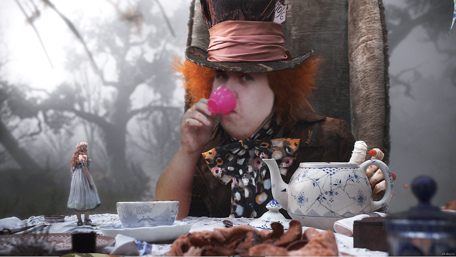 Шляпник Алиса в стране чудес кадры из фильма
