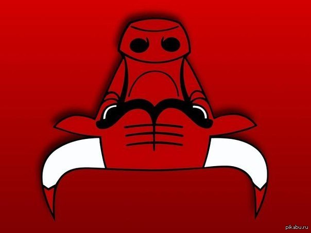 Робот читает книгу верхом на крабе | Пикабу