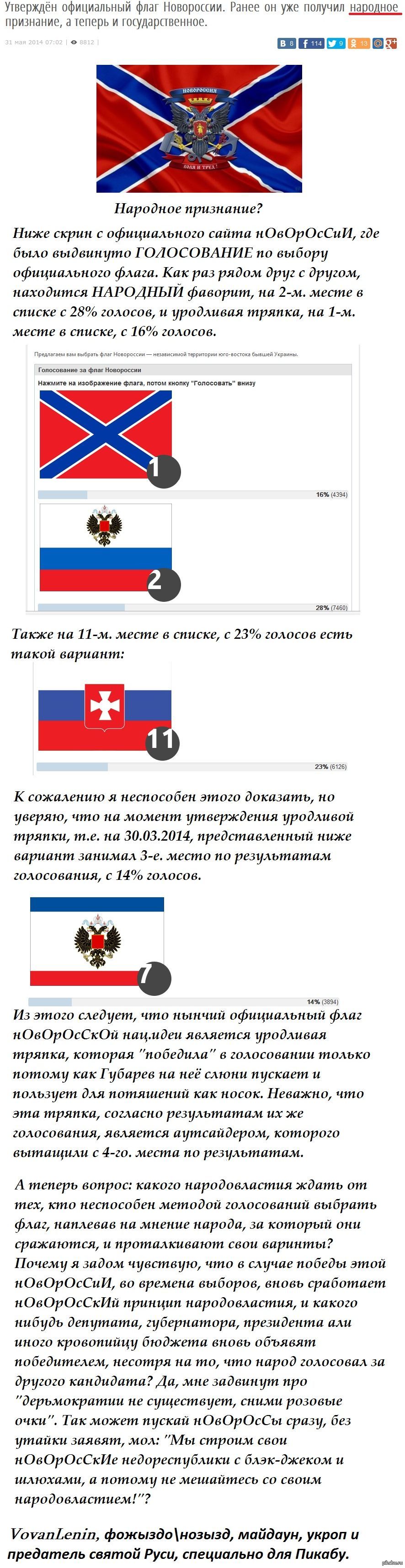 Флаг нОвОрОсСиИ | Пикабу