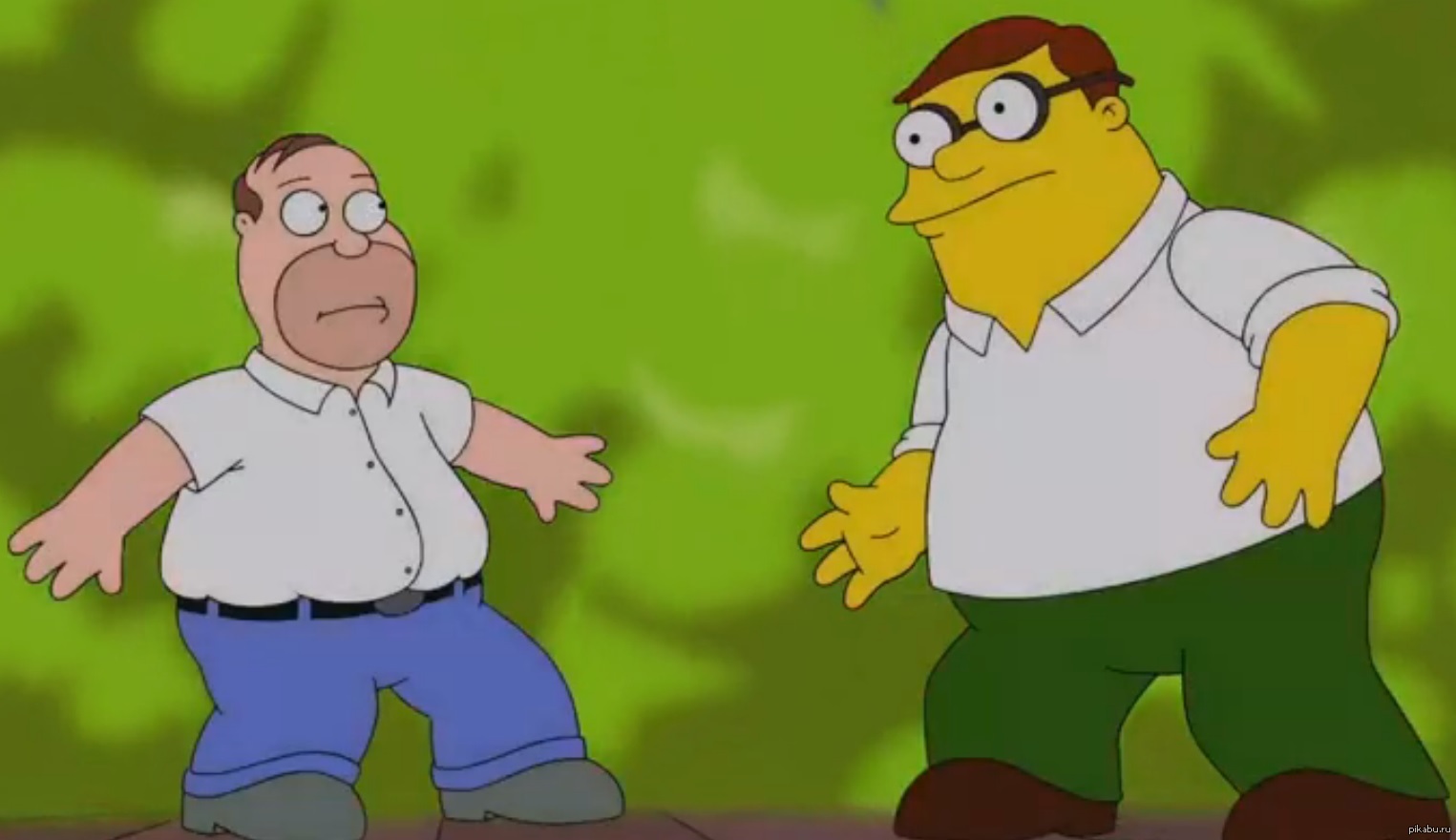 Homer Jay Simpson vs Peter Griffin | Пикабу