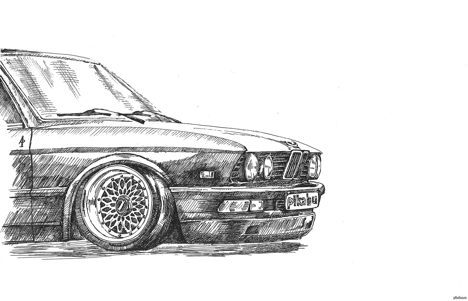 Bmw e34 рисунок