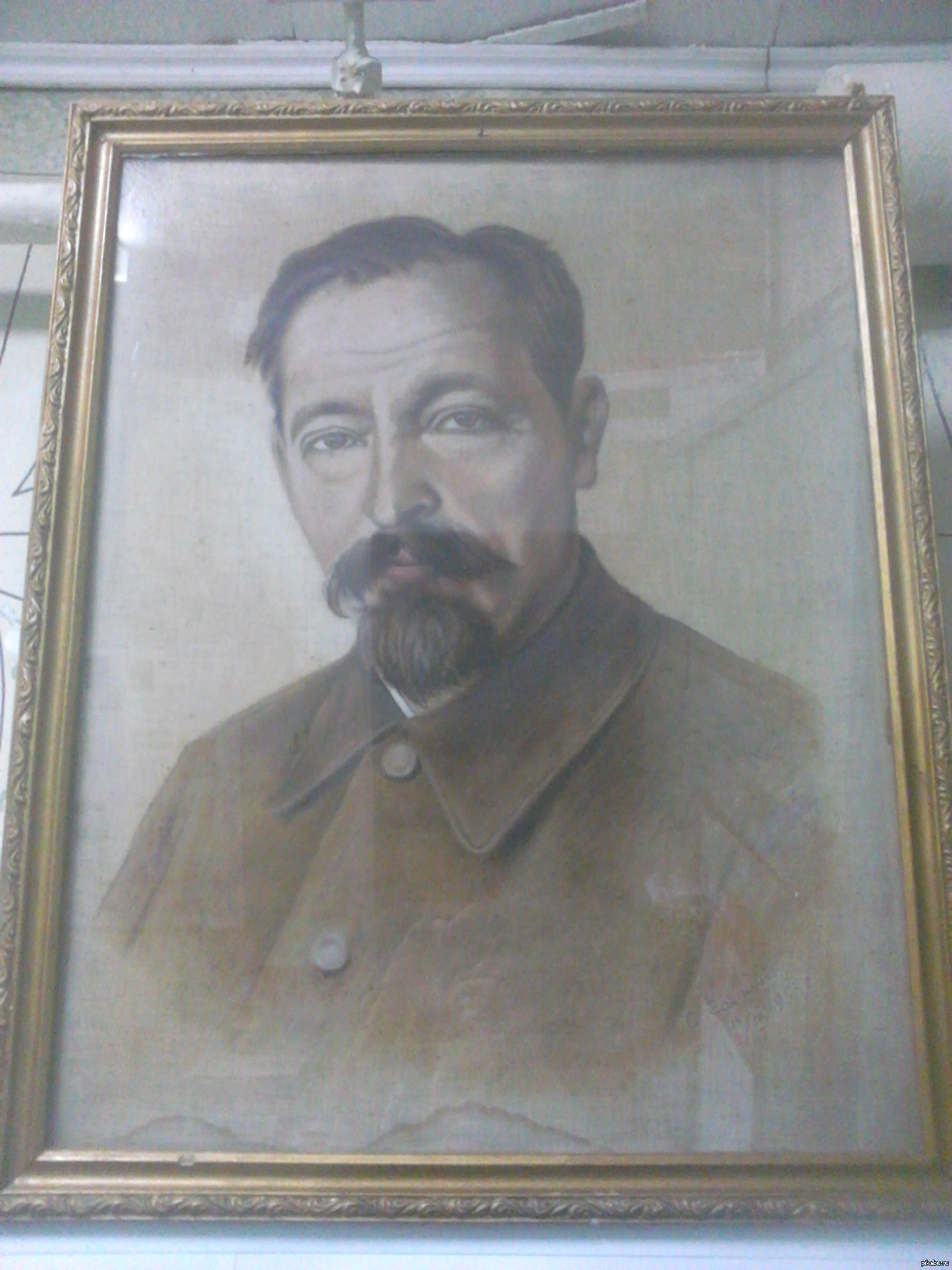 Portrait of a man - My, Painting, Work, Dzerzhinsky, Politics, Revolution, Iron Felix, My job, Artist