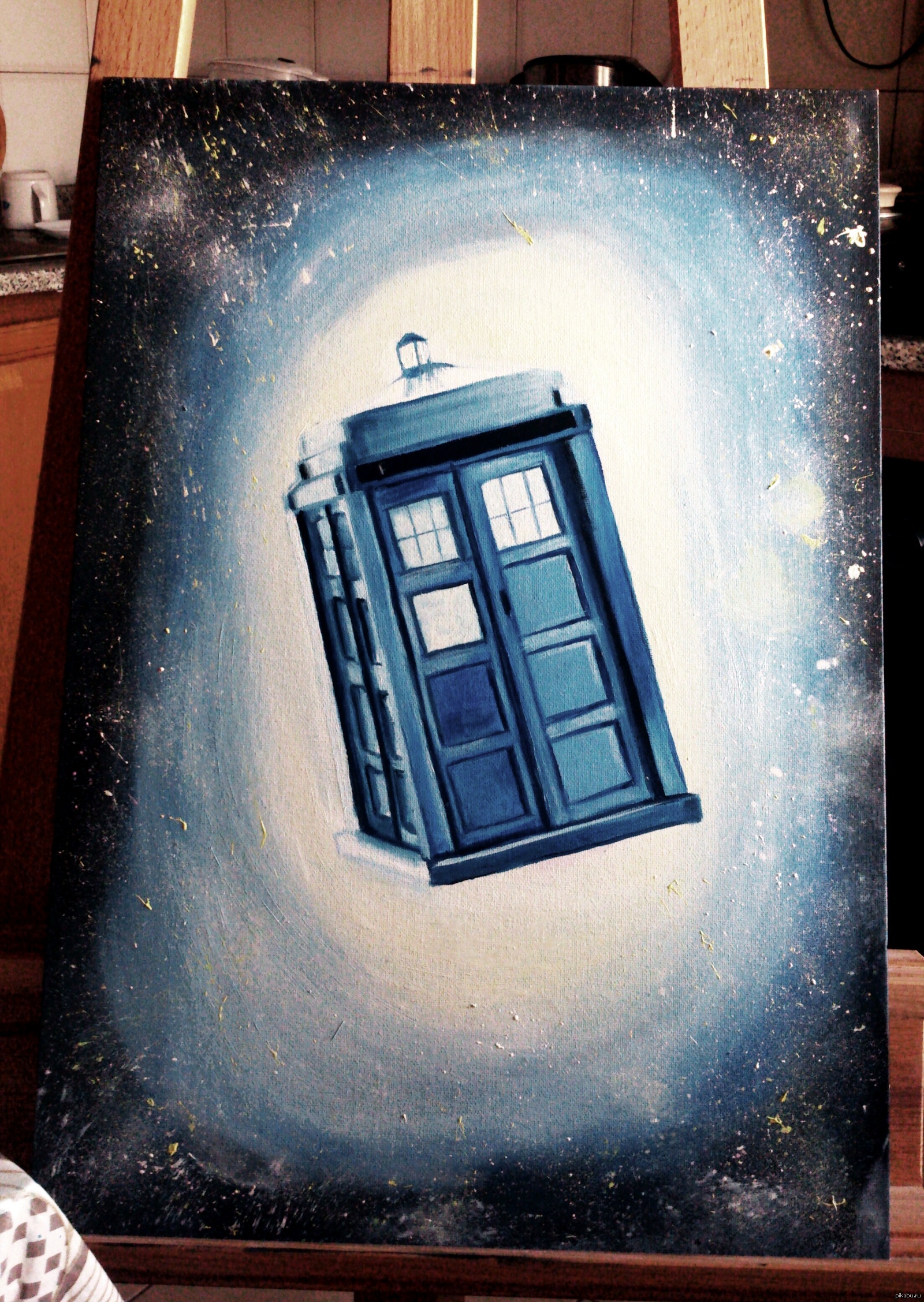 Friday mine - Doctor Who, Drawing, My, TARDIS