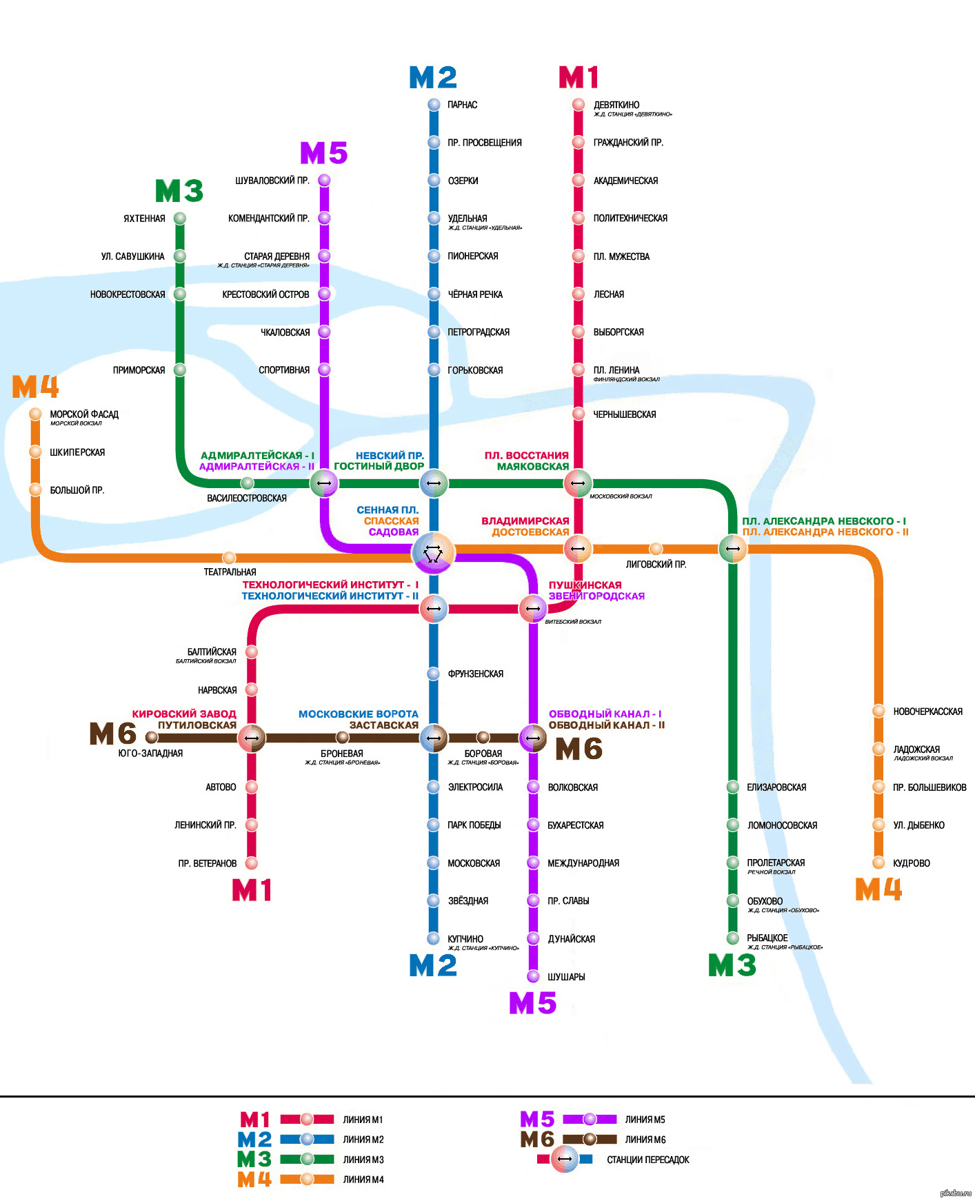 Схема метрополитена спб 2020 год