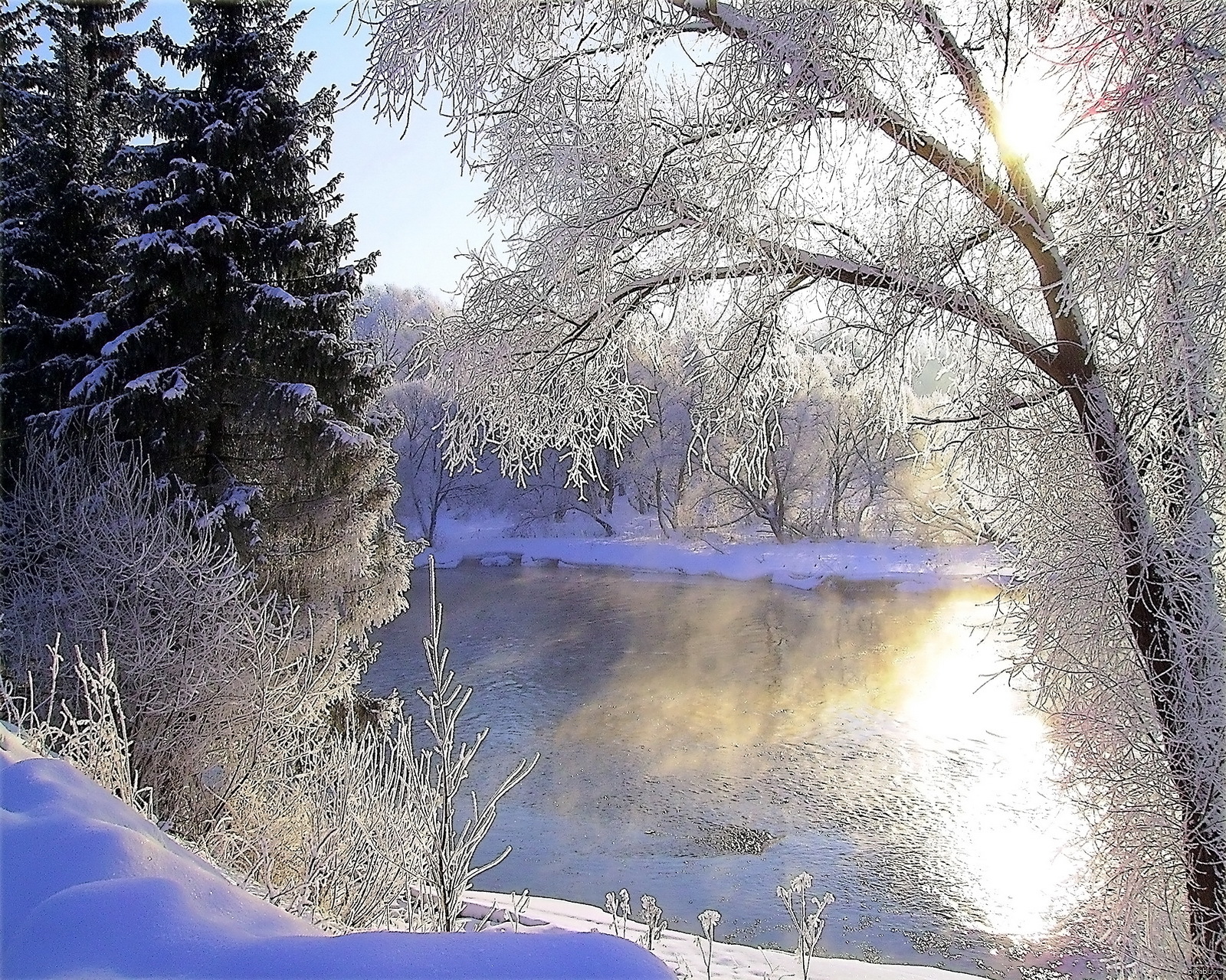 Красивая открытка со снегом. Чудесной зимы. Зимняя открыточка пейзаж. Прекрасного морозного дня. Зима анимация.
