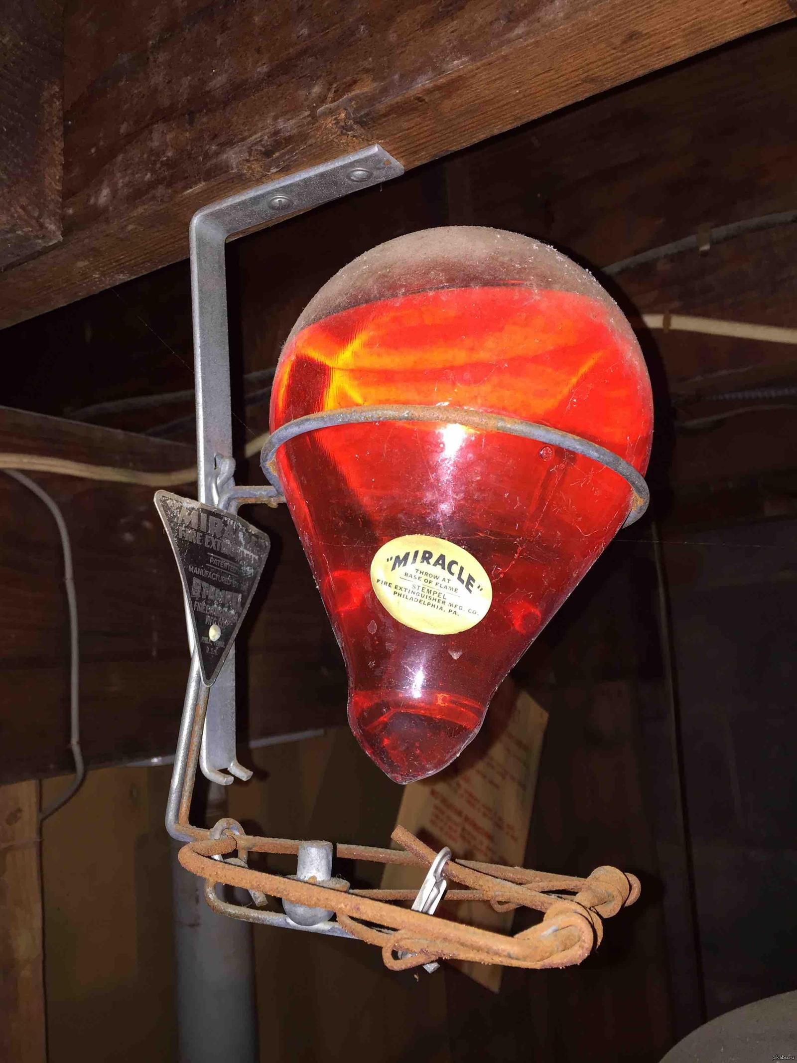 Светильник из огнетушителя своими руками - фото