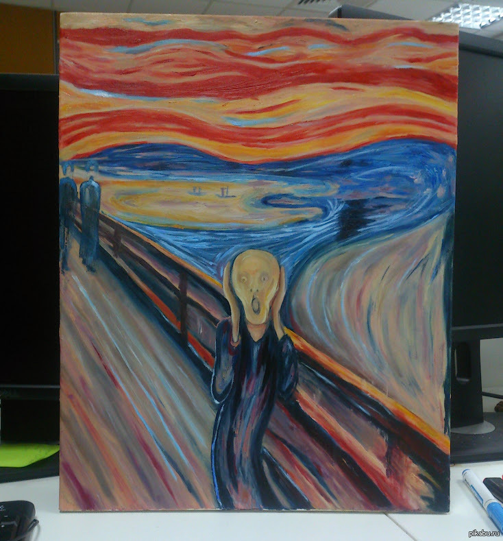 Munch - Scream. - My, Edvard Munch Creek, Friday tag is mine