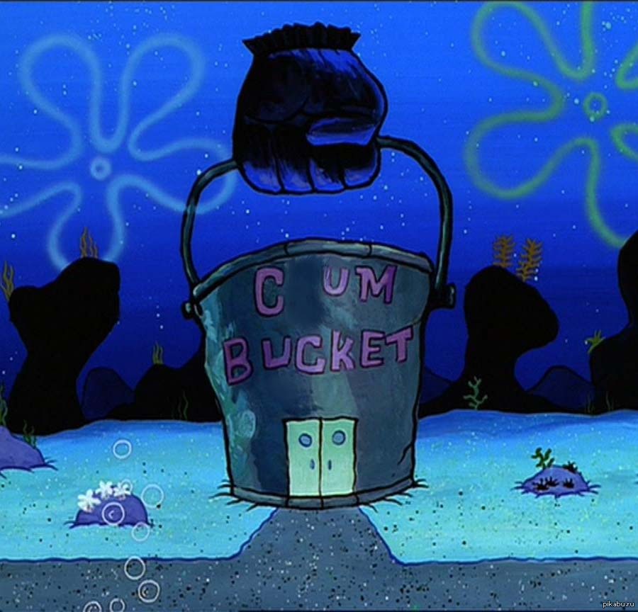 So that's why plankton don't have visitors... - Cum bucket, Plankton, SpongeBob