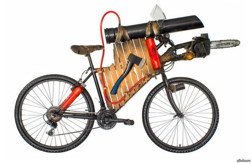 Ready for a zombie apocalypse! - A bike, The zombie apocalypse