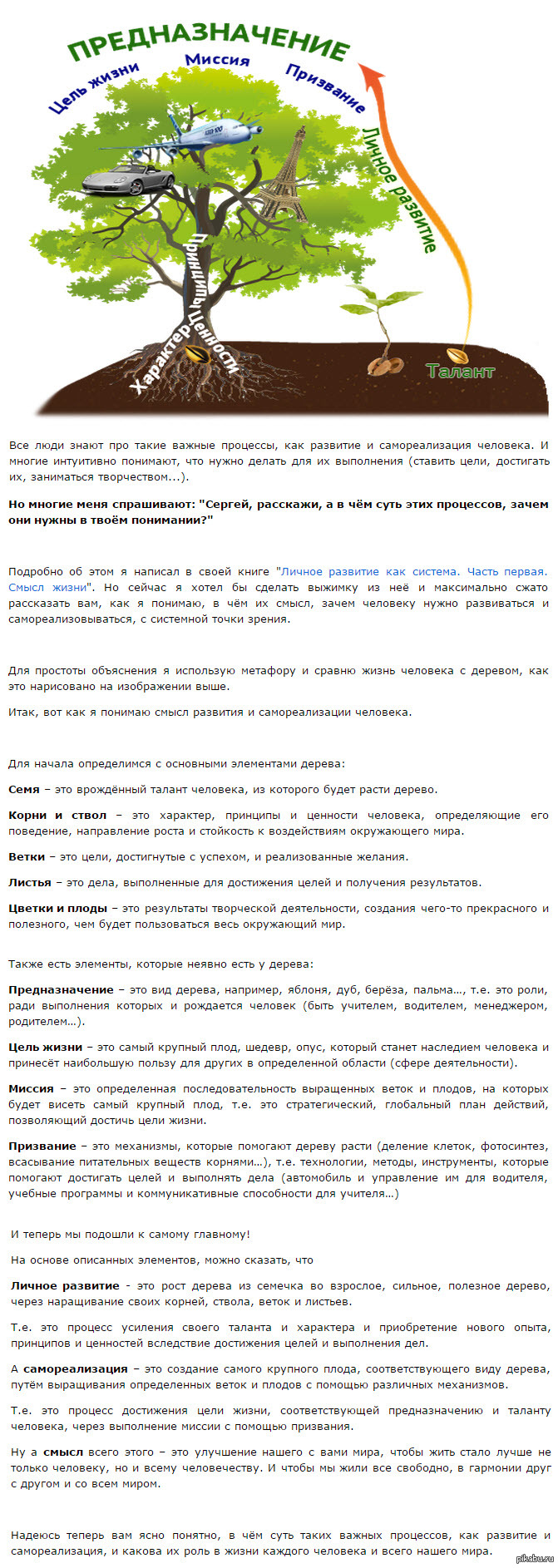 В этом суть Вашего развития и самореализации... | Пикабу