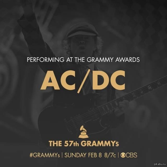 Сегодня группа AC/DC выступила на премии GRAMMY. | Пикабу