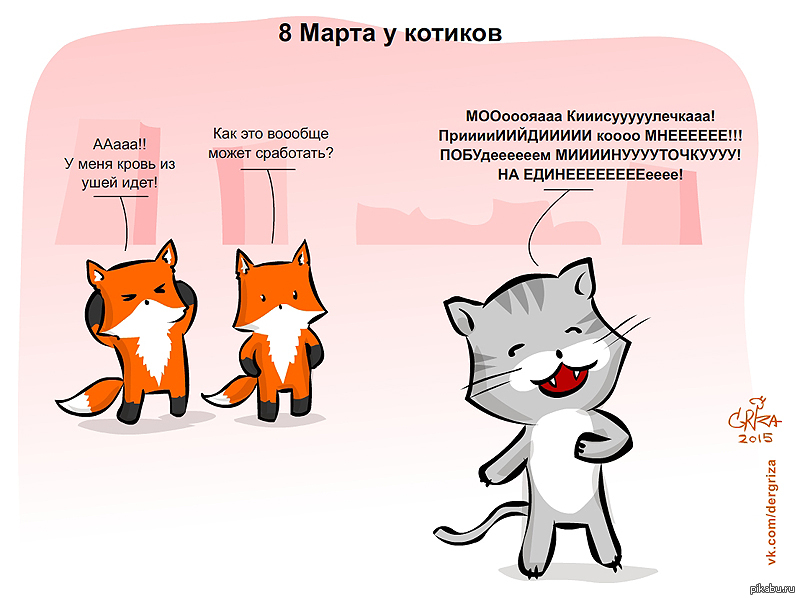 8 марта котики