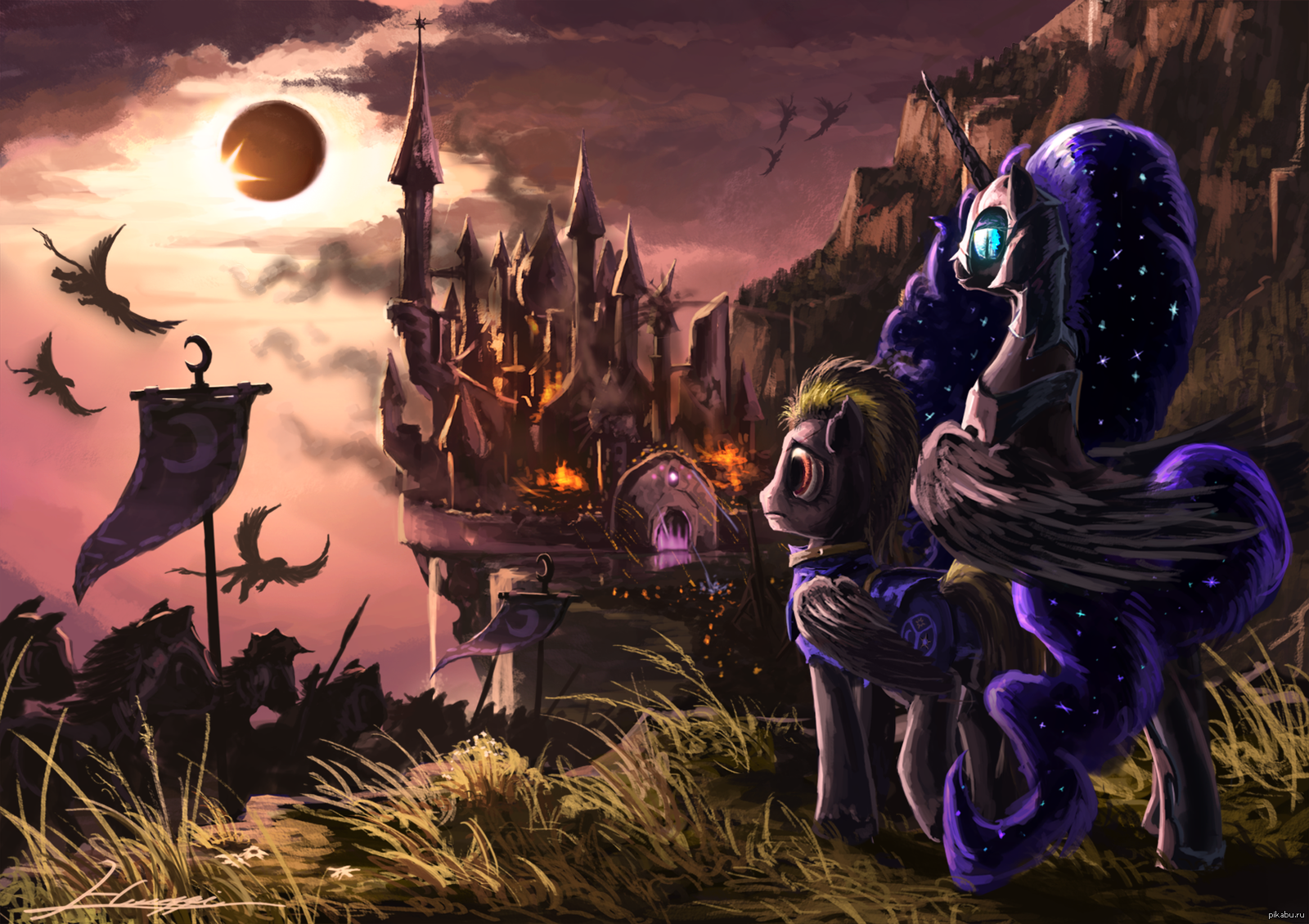 Under Burning Skies - My little pony, Nightmare moon, Princess luna, Canterlot