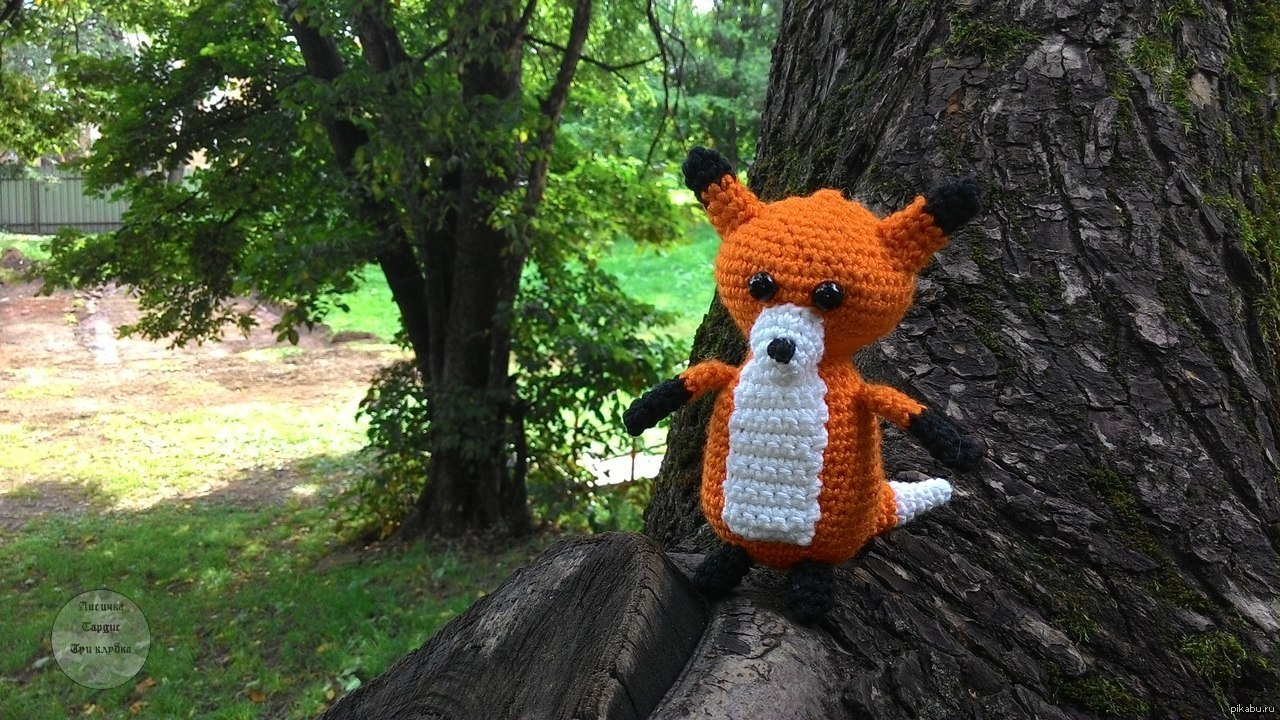 Fox - My, Fox, Animals, With your own hands, Toys, Amigurumi