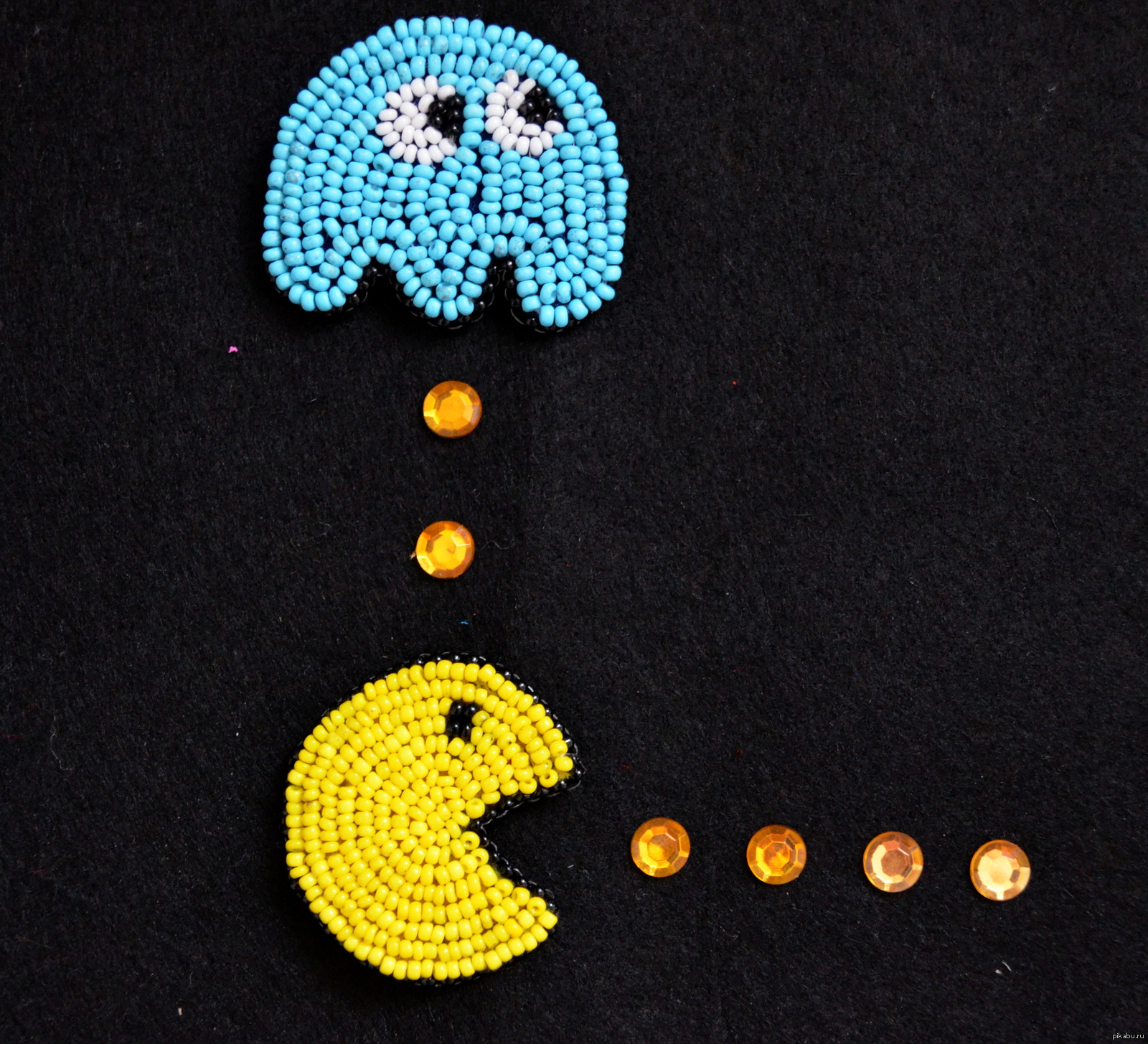 Pacman - My, Pacman, Needlework, Images, Beads, Ghost, Games, Pacman, Pac-man