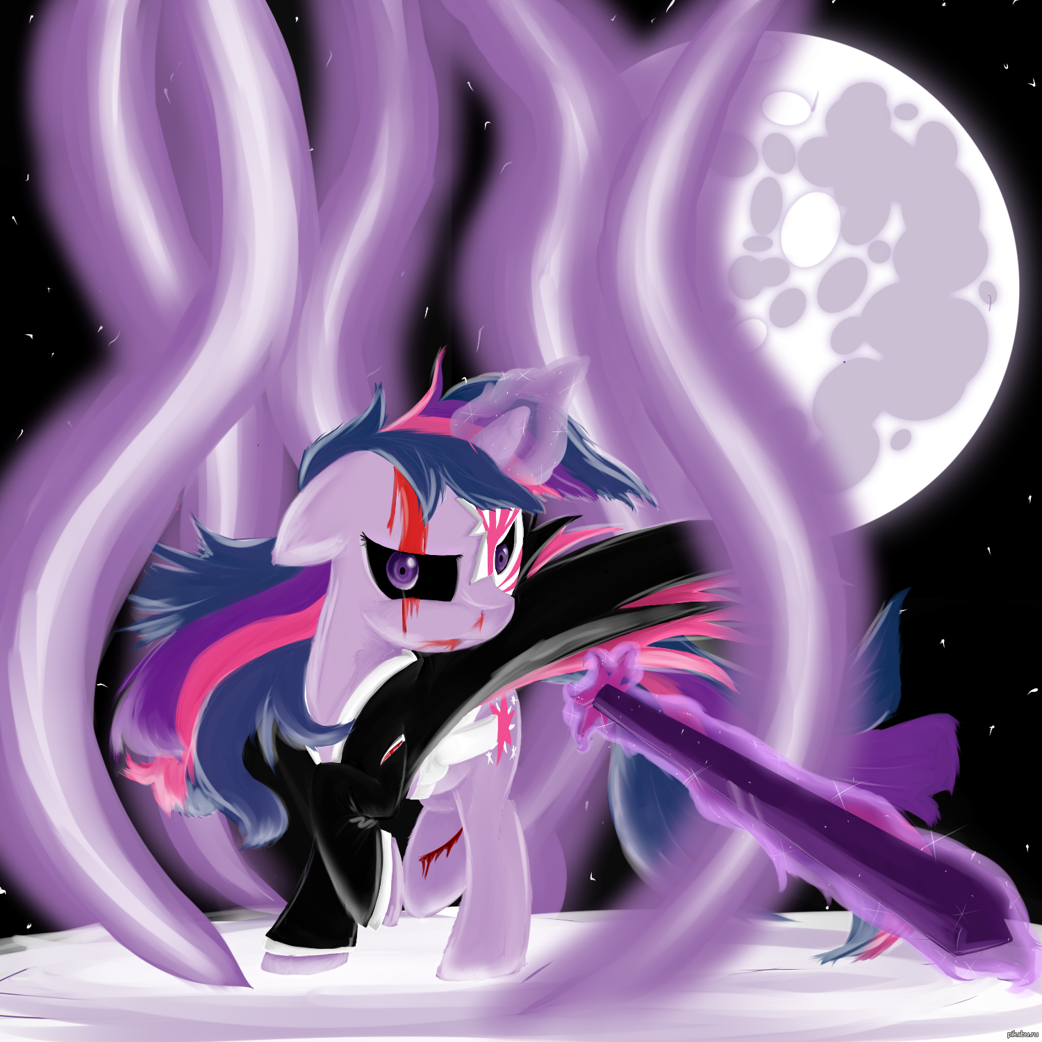 My little pony злом. Твайлайт Evil. My little Pony Twilight Sparkle кроссовер.