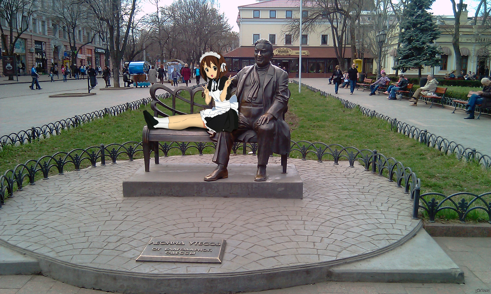 First Animator - My, Anime, Animezation, Odessa, , Photoshop, Anime art, , k-On, Leonid Utesov, Yui Hirasawa