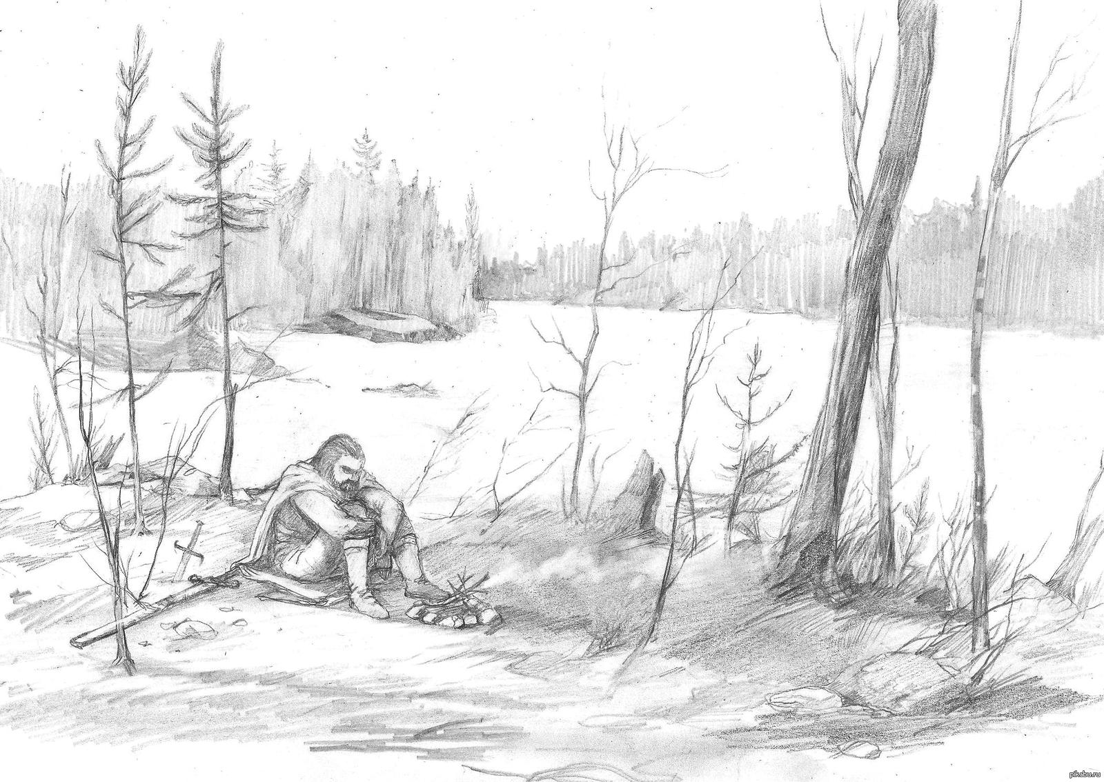 Человек и природа васюткино озеро 5 класс. Васюткино озеро для срисовки. Зарисовки карандашом иллюстрации Васюткино озеро. Васюткино озеро рисунок карандашом. Раскраска к рассказу Васюткино озеро.