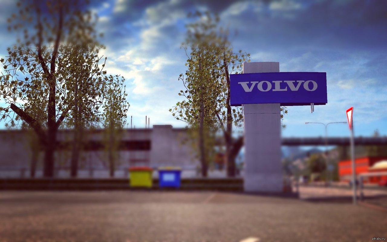 Автосалон Volvo из мира Euro Truck Simulator 2 | Пикабу