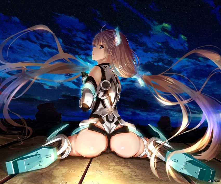 Just a good view... of the sky - NSFW, Anime art, , Anime