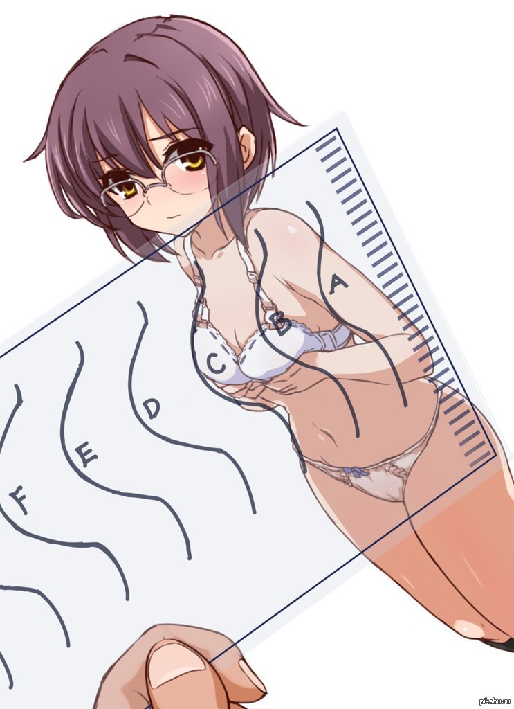 Useful ruler - NSFW, Breast, Ruler, Benefit, Anime, Art