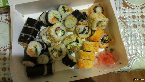 Сушия знает толк в доставке | Пикабу