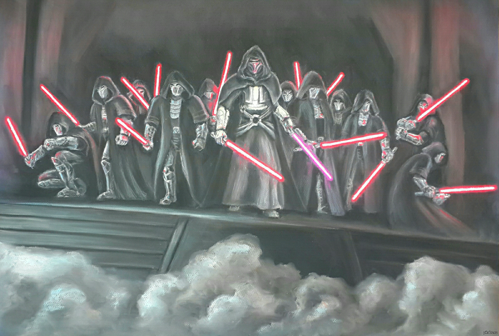 Darth Revan's strike force - My, Drawing, Darth Revan, Star Wars, Sith