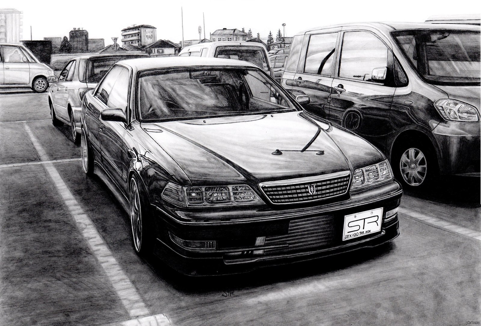 Toyota cresta рисунок