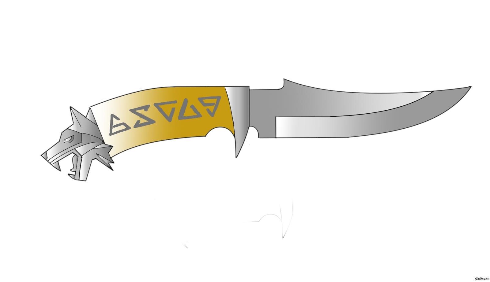 Значок Нож Эскиз в мультяшном стиле каракули