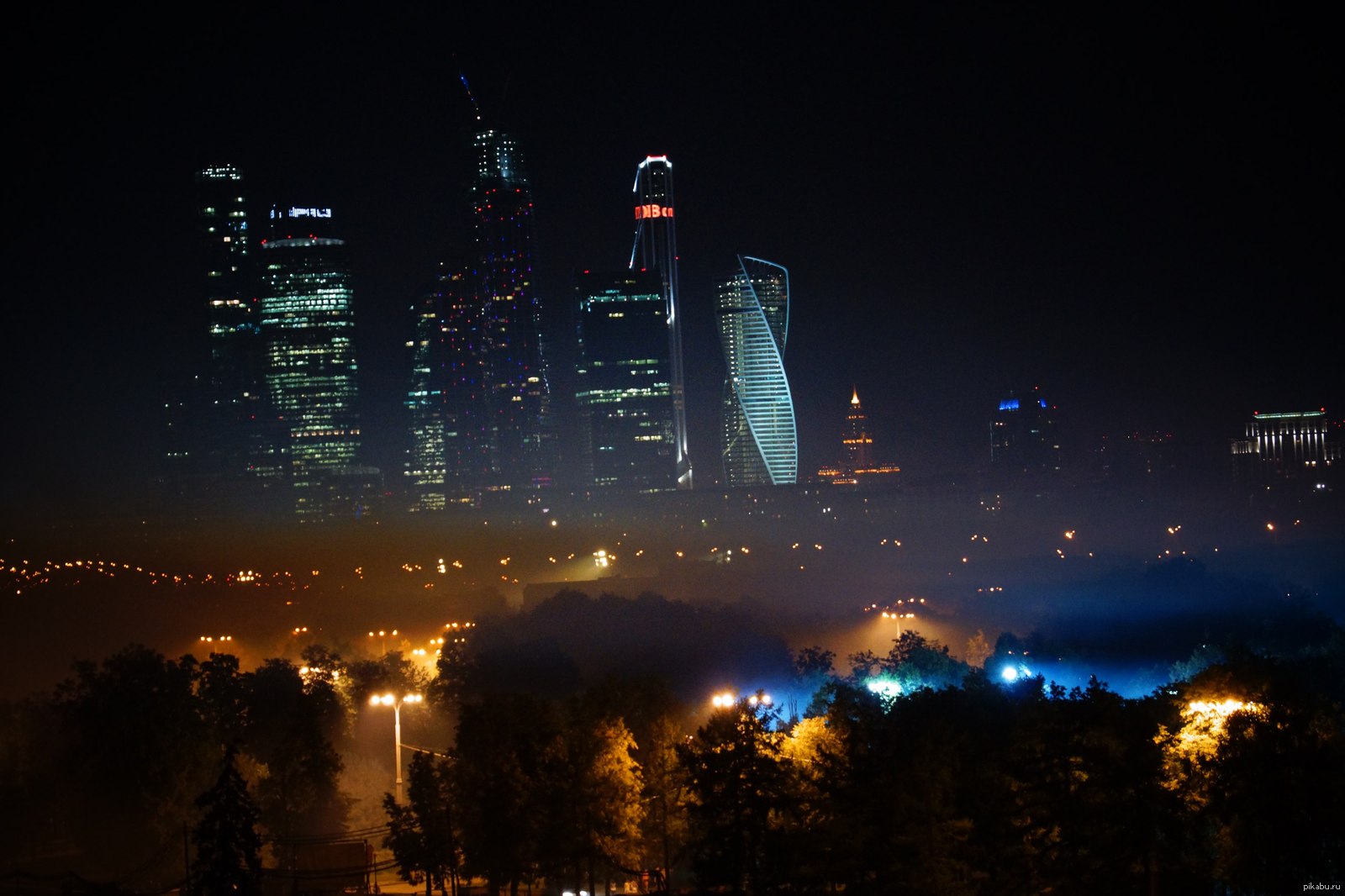 Москва сити вечером красивые