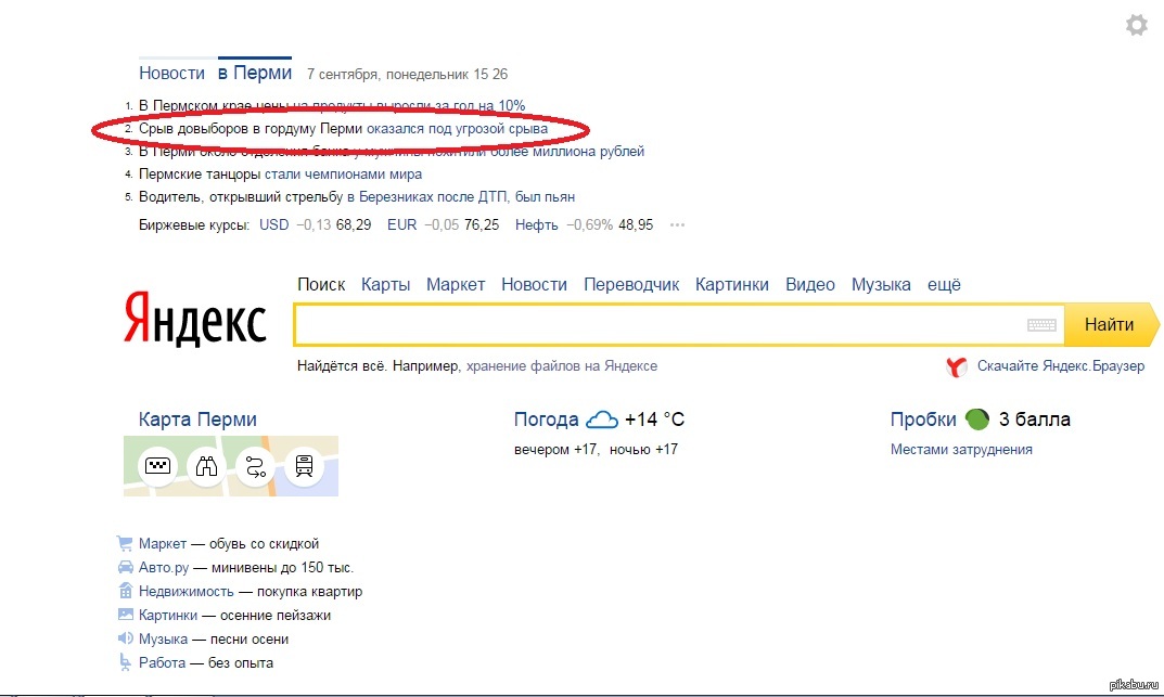 Yandex погода пермь карта