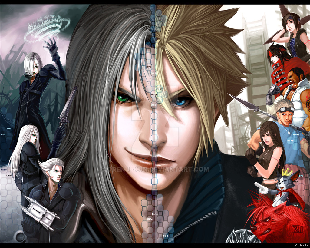 Фф автор. Сефирот Final Fantasy 7 children. Последняя фантазия 7 Клауд и Сефирот. Сефирот Final Fantasy 7 Advent children. Клауд Страйф и Сефирот.