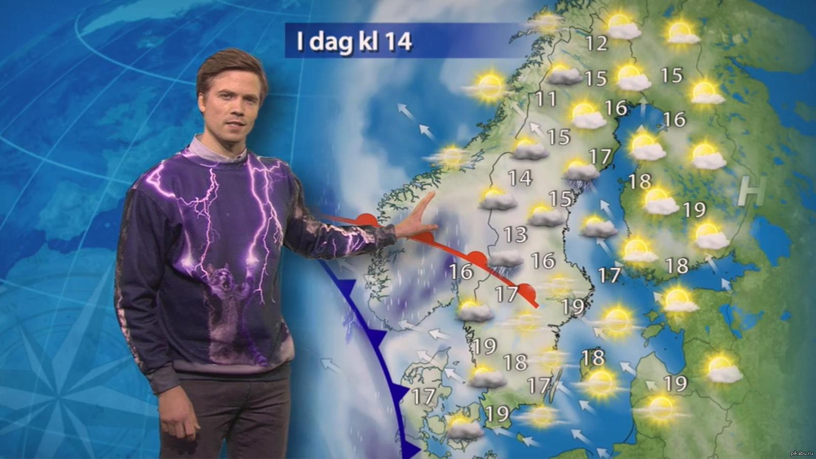 У шведского ведущего прогноза погоды классный свитер., Одежда, Ведущий, Тел...