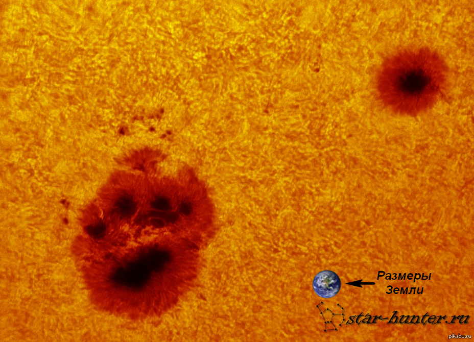 Гигантское солнечное пятно AR2209 (AR2192) в форме кошачьей лапки. Размер пятна - около 70 000 км. - Моё, Солнце, Пятна на солнце, Астрофото, Астрономия, Космос, Анападвор, Starhunter