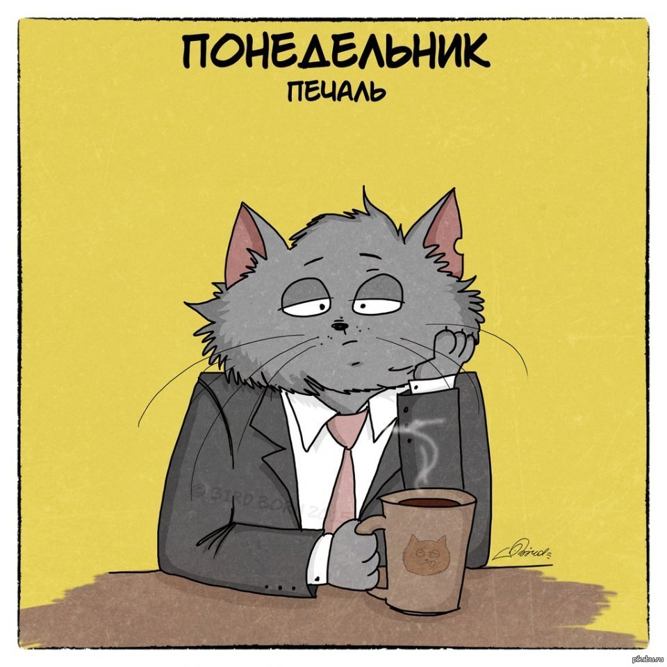 Днем рождения, понедельник картинки по работе приколы