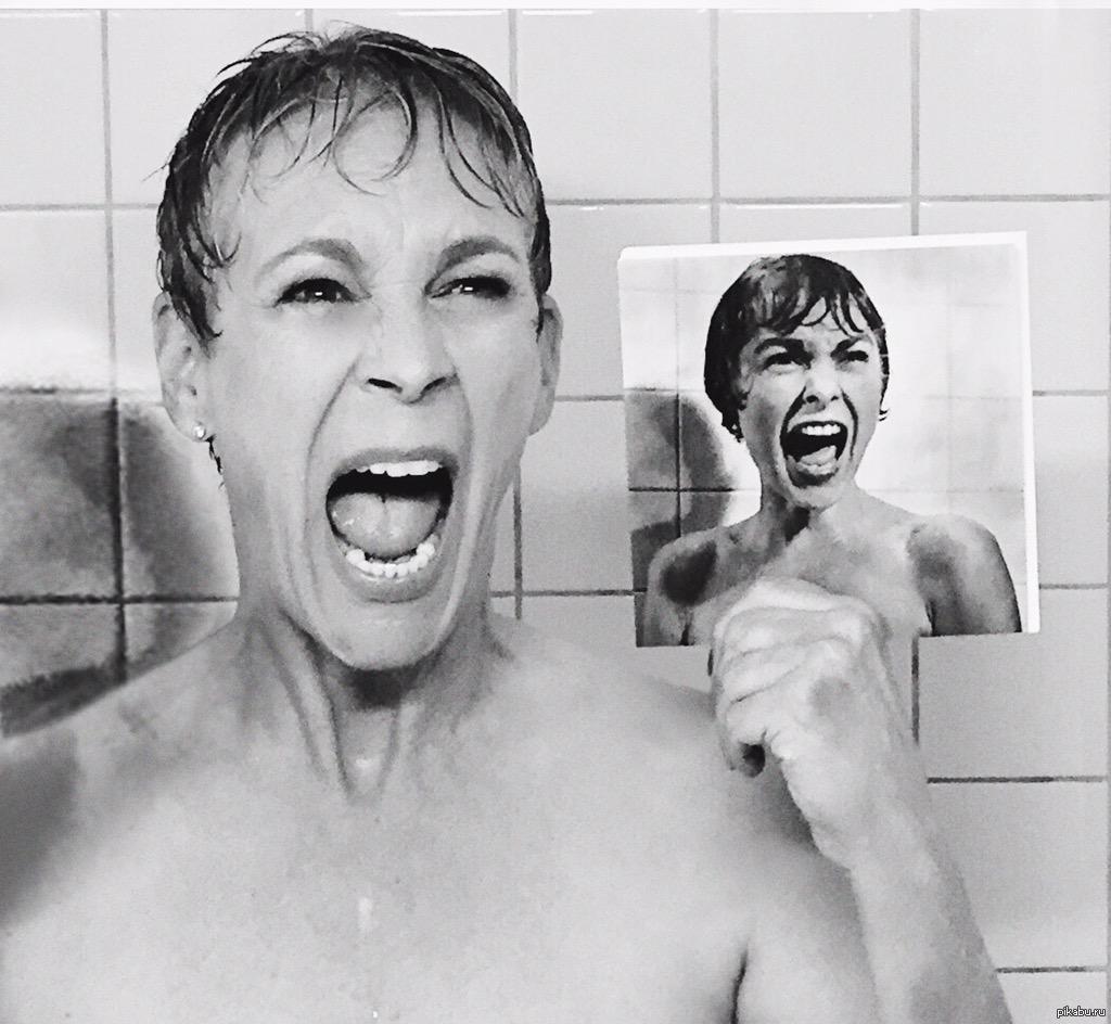 Shower scene. Джейми ли Кёртис в душе. Джейми ли Кёртис психо. Janet Leigh и Джейми ли Кертис.