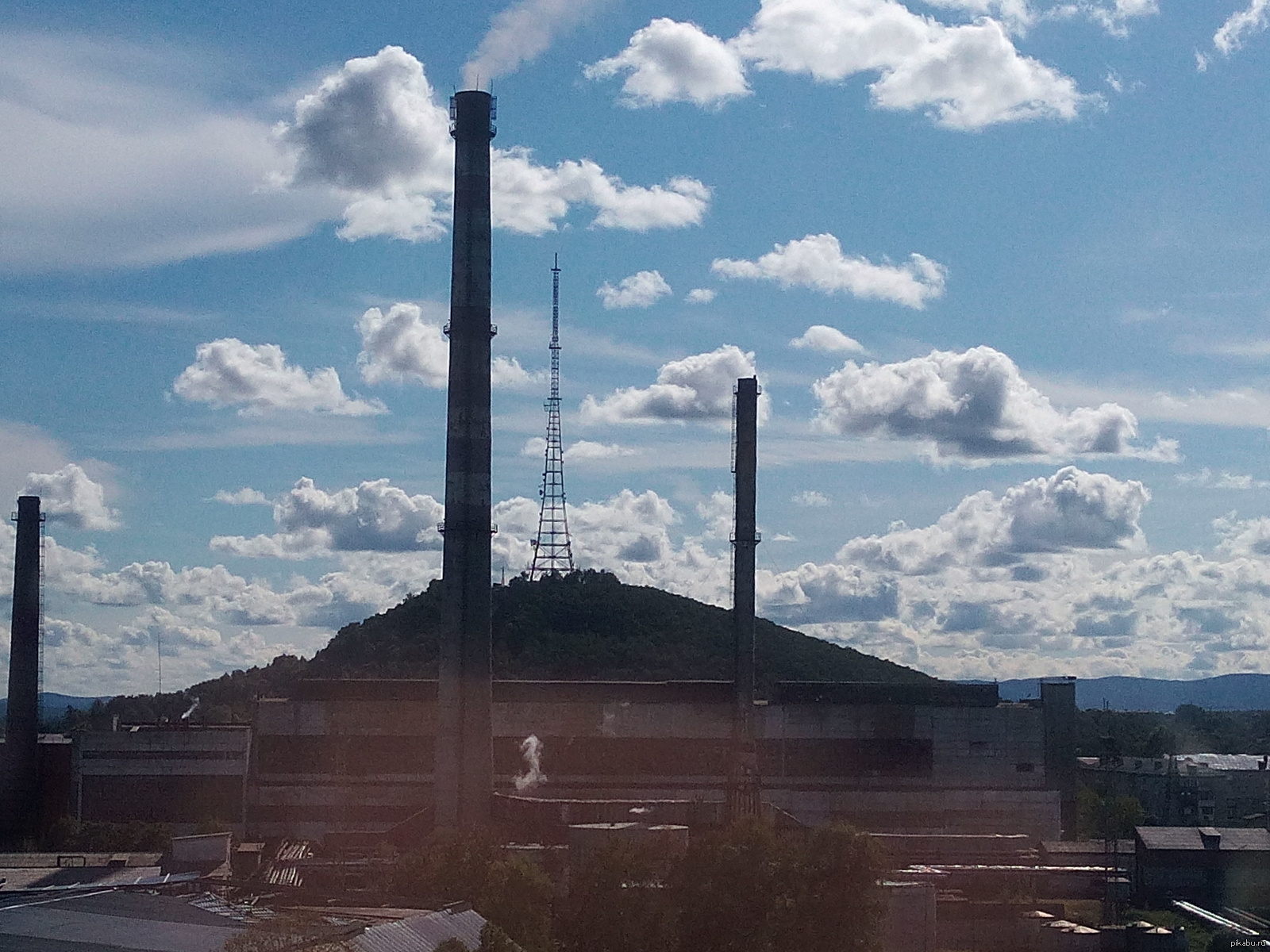 Cloudy. - My, Town, Birobidzhan, Clouds, CHP, Tower, For subscribers