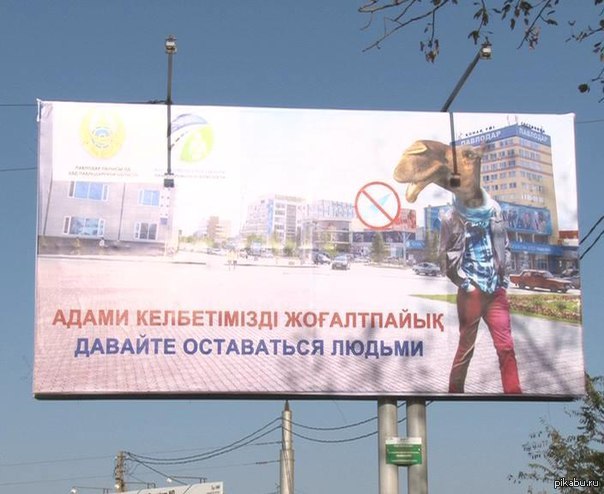 Креативный билборд в Павлодаре | Пикабу