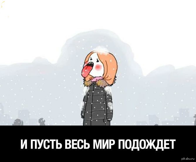 Люблю ловить снежинки ртом. И пусть весь мир подождет стихи. Пуненкова Алена.