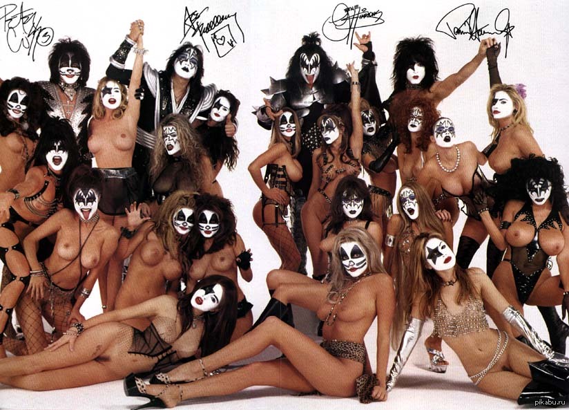 Group KISS - NSFW, Kiss, Boobs, Fans