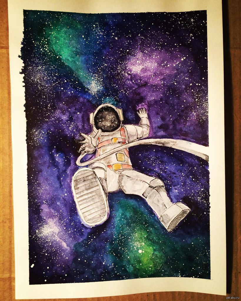 Моя космическая история. Космос рисунок. Рисунок на космическую тему. Рисование космос. Космонавт в космосе.