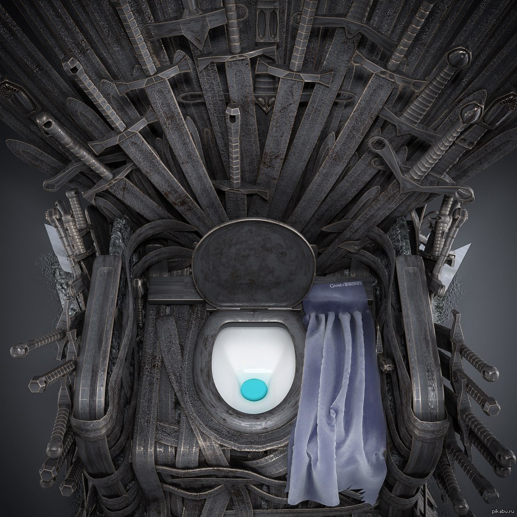 Туалет в виде железного трона