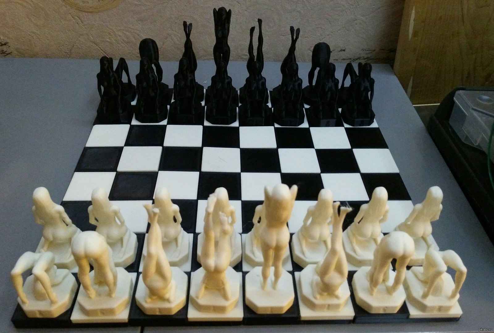 Шахматы распечатанные на 3д принтере., 3D принтер, 3D, 3D печать.