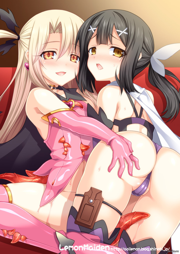 Illyasviel & Miyu - NSFW, Anime art, Anime, Fate, Fate-kaleid liner Prisma Illya, , Yuri