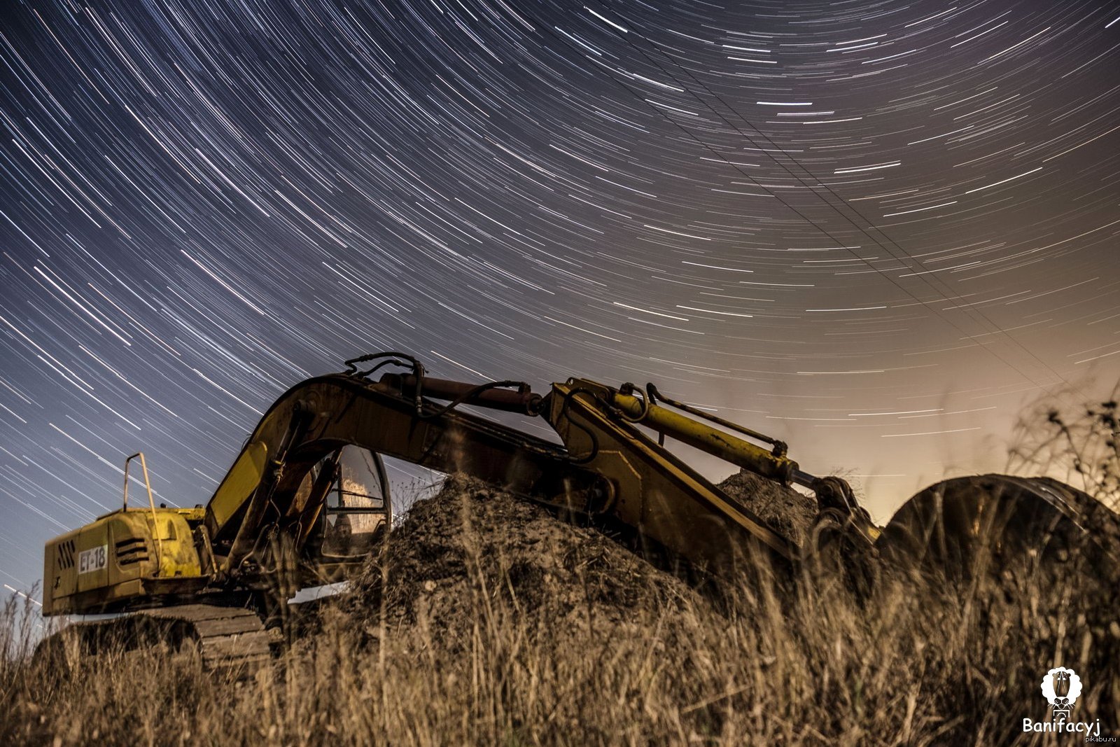 Звездные треки. Прокладка коммуникаций. 1 км. от Гродно. | Пикабу