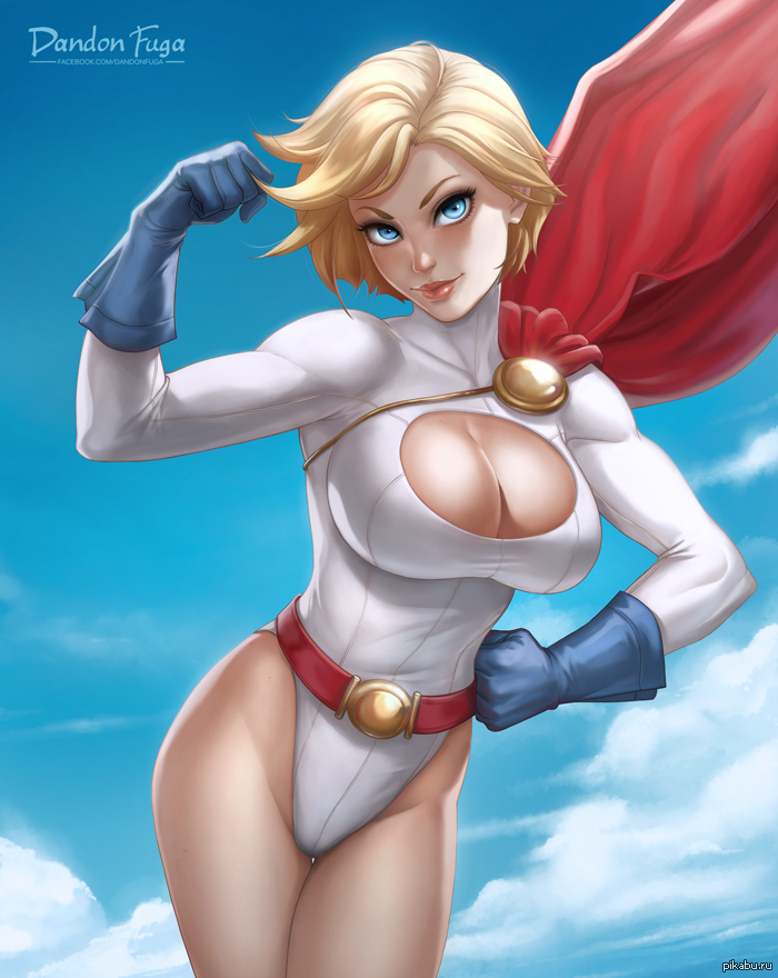 Power girl, Пауэр Гёрл, DC Comics, Арт, Dandonfuga.