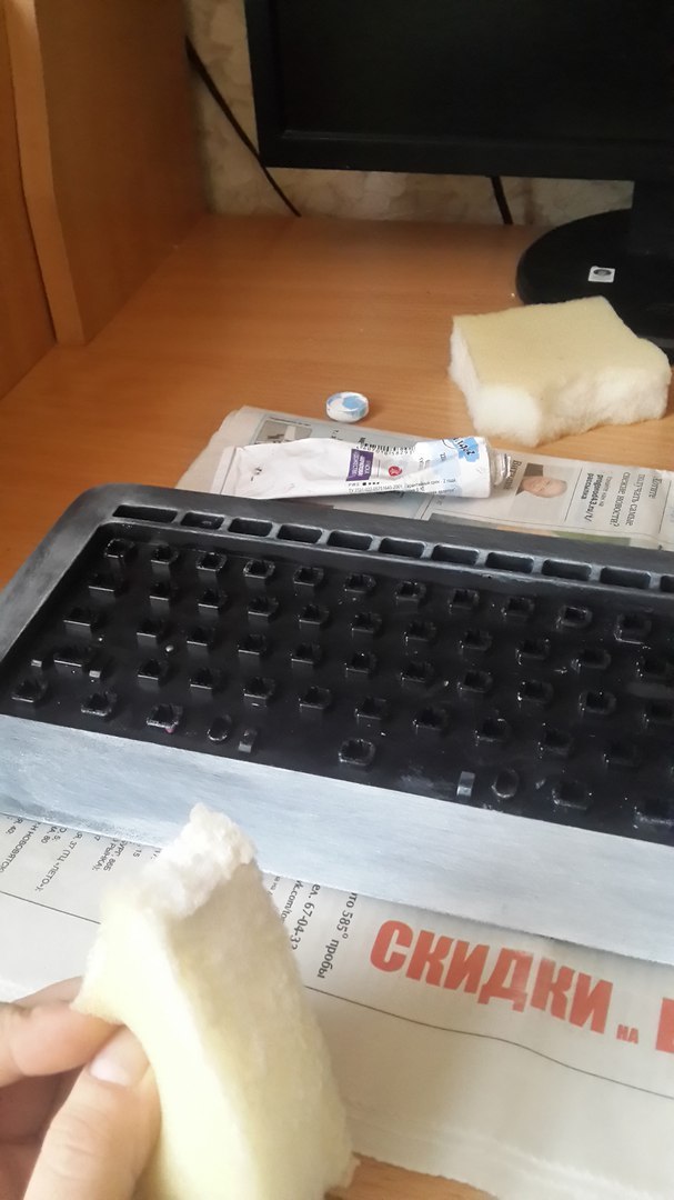 Small keyboard upgrade - My, Keyboard, PC mouse, Acrylic, Upgrade, Painting, Longpost