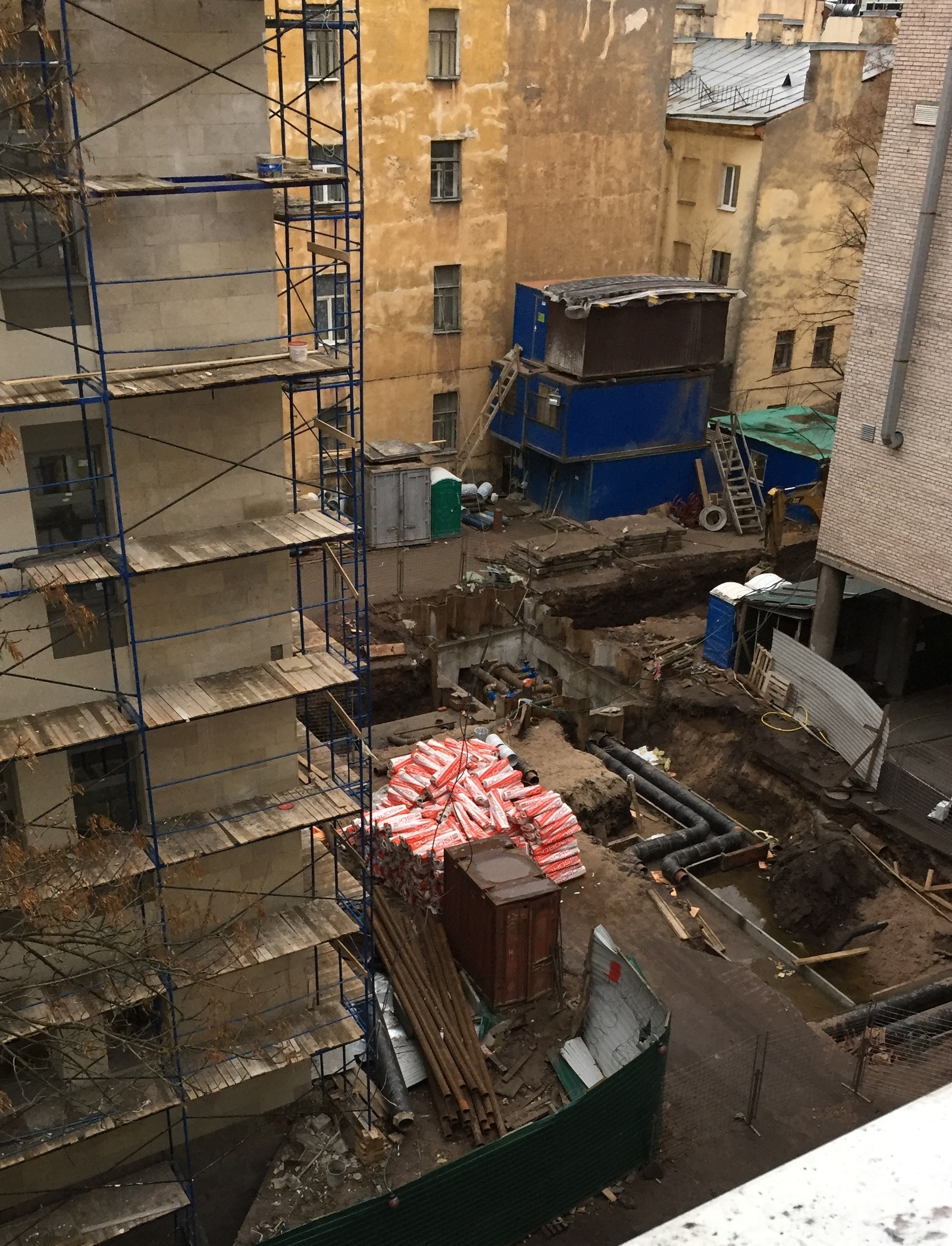 Giant crab sticks at a construction site - My, Building, Crab sticks, Devilry