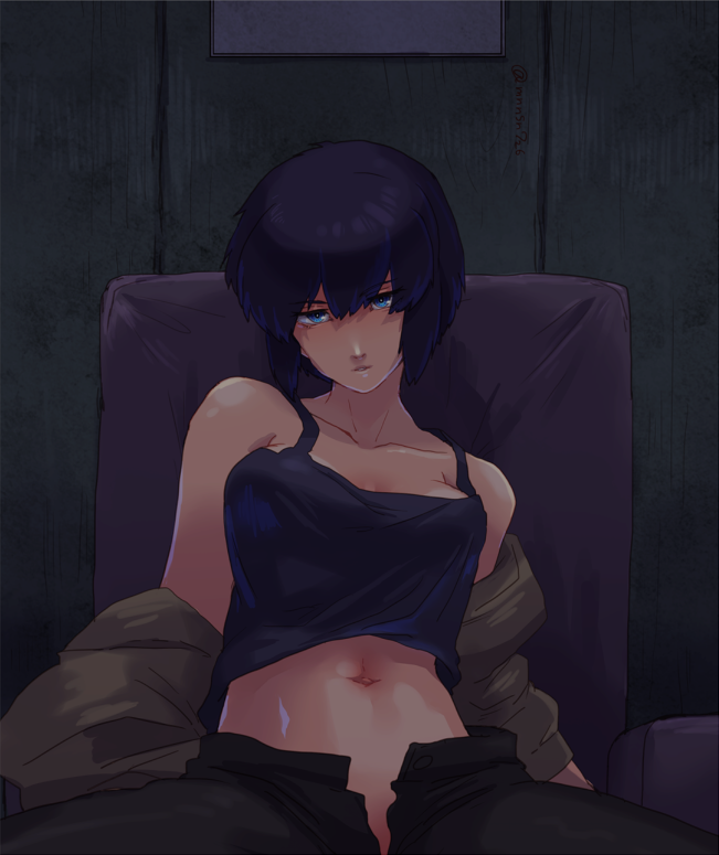 Motoko kusanagi - NSFW, Anime, Art, Anime art, Ghost in armor