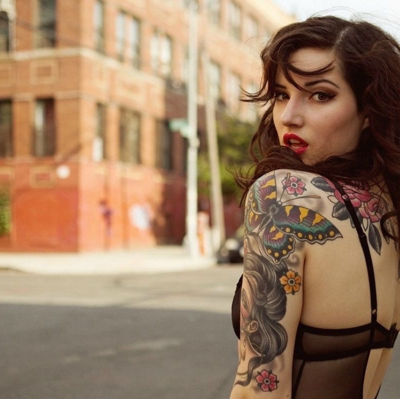 girls+tattoo - NSFW, Longpost, The photo, Girls, Tattoo, Beautiful girl, Erotic, Interesting